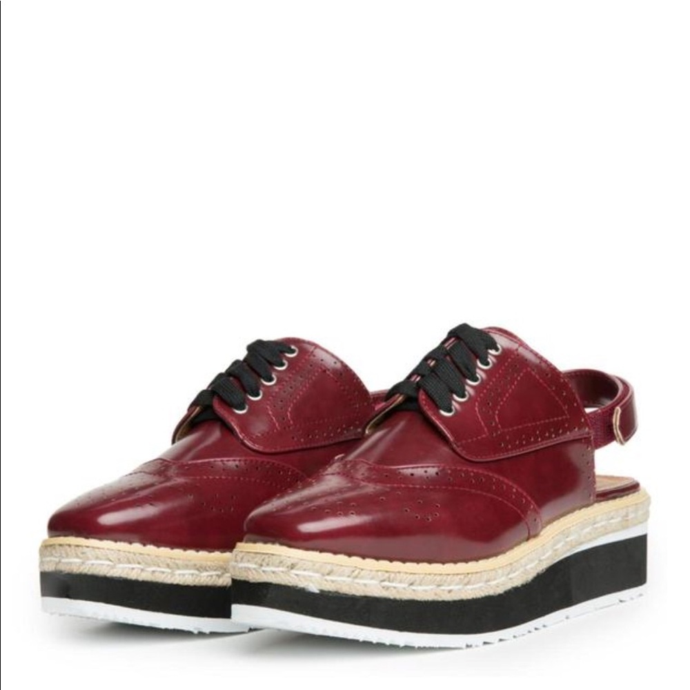 Slingback Wedge Oxfords